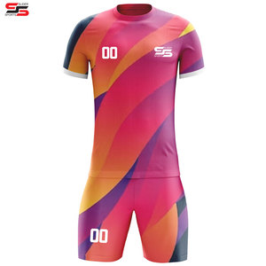 Haute Qualité Équipe Club Football Uniformes Football Chemises Deux Pièces Hommes Shorts Ensemble Sublimation Personnalisée Football Jersey Ensemble Enfants - Product Image 5