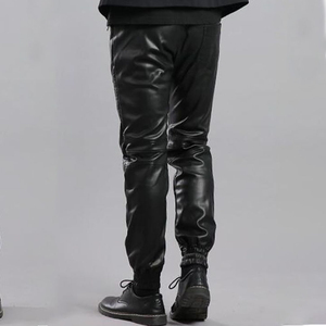 กางเกงจ็อกเกอร์หนังเทียมผู้ชาย ทรงสลิมทันสมัย สไตล์สตรีทแฟชั่น สวมใส่สบาย เหมาะสำหรับใส่ทุกวัน ขายออนไลน์ - Product Image 4