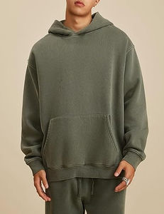 Vente en gros de nouveaux vêtements de rue 100% coton à la mode de haute qualité design unisexe vêtements surdimensionnés pulls à capuche - Product Image 5