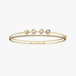 Bracelet de tennis en or jaune 14 carats Moissanite avec diamant de coupe ronde cultivé en laboratoire pour femme à un prix abordable - Product Image 3