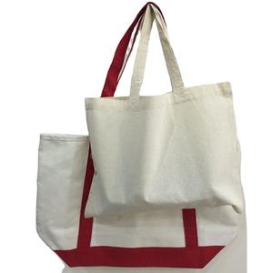 Sac à provisions recyclable en toile de coton avec motif de lettre imprimé de logo personnalisé - Product Image 3