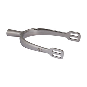 Haute qualité hommes anglais équitation en acier inoxydable éperon tête ronde Rectangle tiges pour l'équitation - Product Image 2