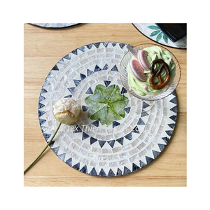 Kitchen Collection <b>Place</b> <b>Mats</b> for Dining <b>Table</b> <b>Table</b> <b>Mats</b> Inlay Mother of Pearl Base MDF Easy to Clean - Product Image 6