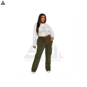 <b>Women's</b> <b>Elastic</b> <b>Waist</b> Winter Casual Regular Fit <b>Jeans</b>-Faded Vintage Wash Mid <b>Waist</b> 100% Cotton - Product Image 5