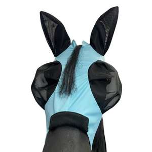 Máscara Antimoscas para Caballos, Diseño Nuevo, Protección UV, Transpirable, Malla, Profesional, para Montar al Aire Libre, Protección Visible para los Oídos - Product Image 4