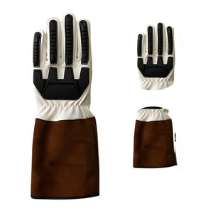 Gants de soudage en cuir de vachette TPR Gel paume pour doublure manchette de 6 pouces coupe thermique résistant à la chaleur sécurité améliorée en plein air décontracté - Product Image 2