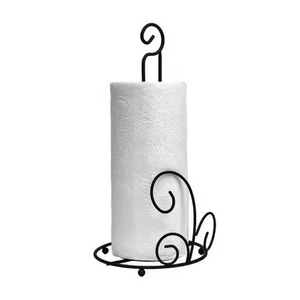 Porte-rouleau de papier toilette en métal argenté fait à la main, durable et moderne, pour la décoration de la maison, des événements et des tables de mariage - Product Image 2