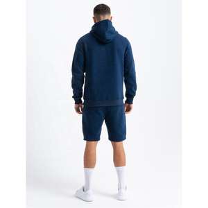 Ensemble deux pièces décontracté pour homme : Haut court à capuche slim couleur unie et pantalon tricoté respirant – Nouvelle collection été – Vente en gros - Product Image 2
