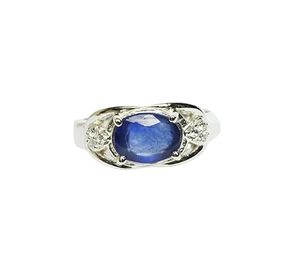 แหวนผู้หญิงพลอยแทนซาไนต์ธรรมชาติ December birthstone Valentine ต่างหูแฮนด์เมด925แหวนเงินสเตอร์ลิง - Product Image 1