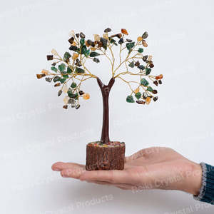 Árbol de la Abundancia de Piedra de Cristal Natural con 100 Cuentas Decorativas - Product Image 3