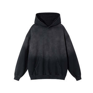 เสื้อมีฮู้ดผู้ชายผ้าบาติกแบบโอเวอร์ไซส์ใส่ได้ทั้งชายหญิงผ้า360GSM ซักด้วยกรดสไตล์วินเทจ - Product Image 1