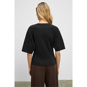 Blusa de Corte Holgado para Mujer GRIMELANGE con Detalle de Lentejuelas y Manga Corta Raglán de Jolieza - Product Image 6