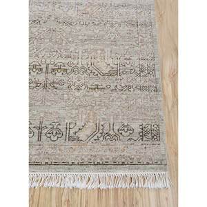 Viscaya Classic Green Hand Knotted Afghan Wool Rug 9x12 Large Area with Medallion Pattern for Home or <b>Hallway</b>-Ea-3104 - Product Image 4