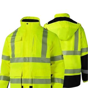 Ropa de Trabajo de Invierno Impermeable, 100% Poliéster, Mecánica, para Hombre, Alta Visibilidad, Personalizada, Reflectante, de Seguridad - Product Image 5