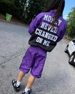 Conjunto de pantalones cortos cortavientos transpirables de moda para hombre al por mayor para ropa informal de verano con técnicas estampadas - Product Image 4