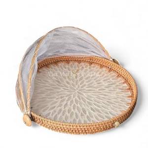 Couvre-plat en nacre fait à la main pour la protection des aliments, service de table et style d'intérieur naturel en provenance du Vietnam - Product Image 2