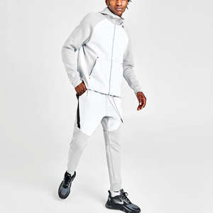 Chándal personalizado para hombre, chándal en blanco 100% Premium Cotton Pullover Jogging Hoodies y conjuntos de pantalones de chándal para hombre - Product Image 1