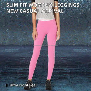 Leggings de Mujer de Alta Calidad, Corte Ajustado, Cintura Media, Tejido de Spandex, Transpirables, Antibacterianos, Estilo Hip Hop, para Verano - Product Image 3