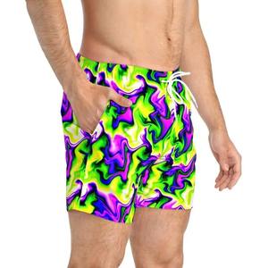 Shorts de sport pour hommes, streetwear personnalisé, spandex/polyester, respirant, séchage rapide, écologique, style streetwear, jogging, gym - Product Image 3