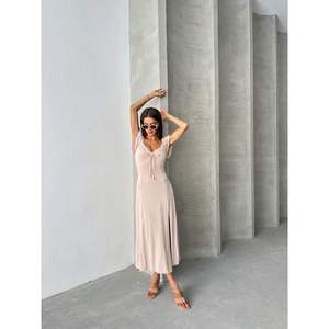 Vestidos Casuales al por Mayor Topshow, Lisos, de Viscosa, Elegantes y con Estilo - Product Image 1