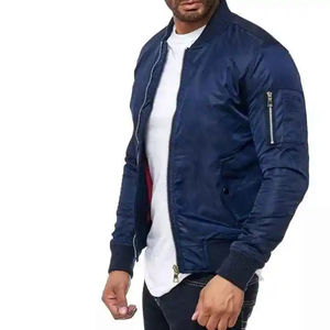 Bomber en coton Offre Spéciale coupe ajustée de haute qualité pour hommes Bomber à capuche coupe-vent pour hommes - Product Image 2