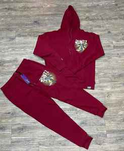 Pull-over en molleton de couleur unie pour hommes vente en gros de bas de survêtement extérieur vêtements de sport - Product Image 1