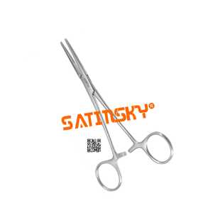 Pinces hémostatiques Satinsky Kelly-Rankin 16 cm, instruments de microchirurgie en acier inoxydable, manuelles, certifiées CE Classe III, haute performance - Product Image 1