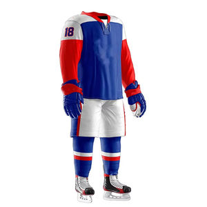 Vente en gros d'uniforme de hockey sur glace par sublimation avec logo personnalisé pour adultes-taille plus respirant et à séchage rapide - Product Image 3