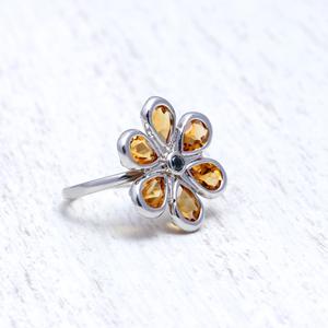 Anillos de diseñador de plata de ley sólida 925, piedras preciosas de citrino naturales hechas a mano, joyería fina para bodas, la última joyería semipreciosa - Product Image 2