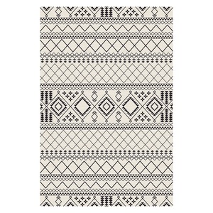 Tapis de salon en chenille antidérapant, imprimé numérique, style ethnique Kilim, gris argenté, lavable en machine, vente en gros - RUGS DEPOT LXDP-0683 - Product Image 1