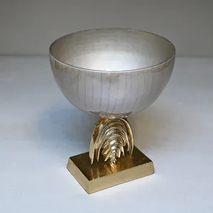 Decoración de la habitación Nuevo diseño con soporte de vela de vidrio Artículos para el hogar Metal en aluminio Decoración de la boda Velas perfumadas Moldes para velas - Product Image 4