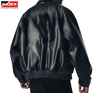 Chaqueta de cuero de estilo Vintage de alta calidad para hombre, soporte de bolsillo informal de un solo pecho, temporada de invierno, Frente transpirable a prueba de viento - Product Image 4