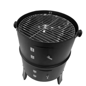 Heavy Duty Charcoal Barbecue Grill Combo <b>Large</b> Offset Smoker Multi Functional Backyard Patio Steel Wood Burning <b>Barbeque</b> Cooker - Product Image 3