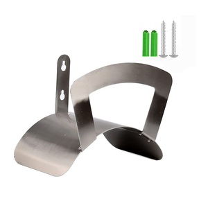 Support mural de tuyau de jardin Design de luxe rangement de tuyau d'eau à charnière en métal couleur noire support de tuyau mural pour la cour - Product Image 3