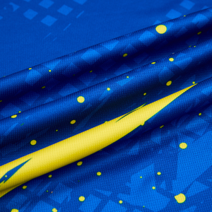 Polo bleu marine imprimé sur mesure rayures bleues roses respirant séchage rapide tennis pickleball vêtements de sport pour hommes femmes OEM/ODM - Product Image 4