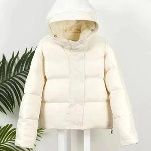 Venta al por mayor transpirable de dos tonos chaquetas acolchadas para damas 100% poliéster lona invierno Nylon cremallera impresa sólida - Product Image 4