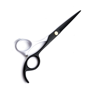 Tijeras de Peluquería Profesionales de Color Blanco y Negro con Reposadíces Fijo, Acero Inoxidable de la Mejor Calidad - Product Image 2