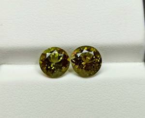 Atractiva Piedra Preciosa de Turmalina Verde, Turmalina Semipreciosa Suelta, Gemas Redondas de Turmalina Natural, Piedra Tallada Facetada, Regalo para Ella - Product Image 6