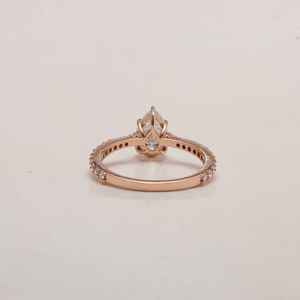 Meilleure qualité 925 argent Sterling Vintage poire coupe Moissanite diamant bague de fiançailles pour la fête de mariage anniversaire à la mode - Product Image 2