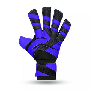 Nouveaux gants de gardien de but professionnels en latex allemand 4 mm, antidérapants, coupe négative, doigts enroulés, sangle de poignet réglable, légers, unisexes - Product Image 6