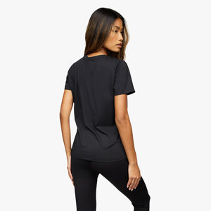 Venta al por mayor 2024 verano Casual blanco letra impresa camisetas para mujeres de manga corta camisas de las mujeres - Product Image 3