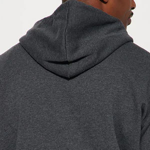 High Quality Comfortable Hem Hoodie For Men Drop Shoulder Latest Design OEM Solid Color Men's <b>Trendy</b> Winter Collection <b>Hoodies</b> - Product Image 2