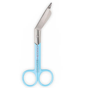 Tijeras para Vendajes Lister de 5.5 Pulgadas, Color Azul Cielo, Recubrimiento en Polvo Rosa, Acero Inoxidable de Grado Médico, Manual, Certificación CE, Primeros Auxilios para Traumatismos - Product Image 4