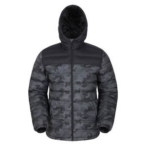 Chaqueta acolchada ajustada a la moda para hombre para ropa de invierno Nuevo diseño de tendencia superior con cuello levantado y logotipo frontal - Product Image 1