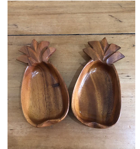 Bol de service en bois avec ensemble de serveur pour usage fait à la main et forme d'ananas 100% bol de couleur bois naturel à vendre par UF INTERNATION - Product Image 4