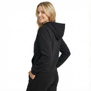 Sudaderas con Capucha Personalizadas para Mujer, Estilo Moderno, Bloques de Color, Patchwork, Estilo Urbano, Corte Holgado, Bolsillo Tipo Canguro, Forro Polar - Product Image 2