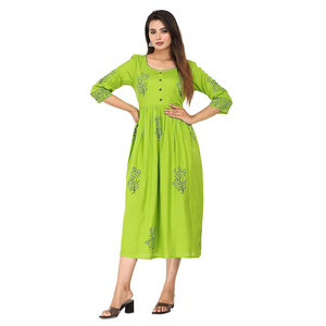 ชุดเดรสลำลองผู้หญิง, ชุดลำลองน้ำหนักเบาแขนสี่ส่วนคอกลมออกแบบได้ตามที่ต้องการเสื้อผ้าแฟชั่นกลางแจ้ง - Product Image 3