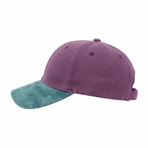 Gorra de béisbol de algodón encerado vintage morado y verde azulado, unisex, de 6 paneles, al por mayor, con logotipo personalizado, alta calidad, OEM, ODM, MOQ bajo, estilo papá - Product Image 2
