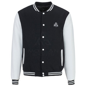Blouson d'hiver pour homme sur mesure, style Letterman, col montant, pour usage extérieur, vente en gros - Product Image 1