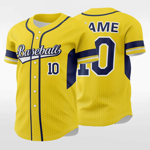 Customized High Quality Full Button <b>Baseball</b> Uniform With Combo <b>Set</b> Quick Drying Breathable Recyclable Unisex Wear OEM - Product Image 3